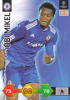 John Obi Mikel Chelsea 2009/10 Panini Super Strikes CL #48